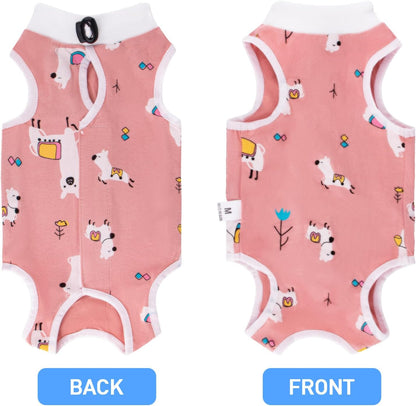 Coppthinktu cat recovery suit female lying down comfortably alternative to cone