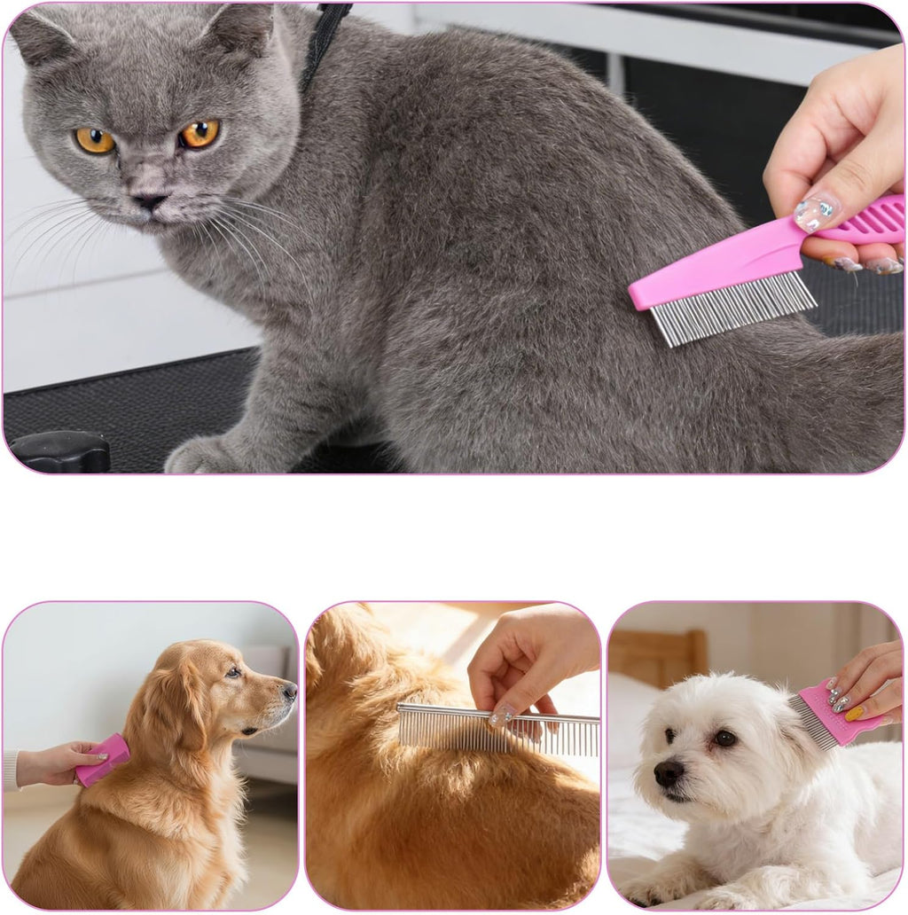 Durable dog tick removal brush with ergonomic handle