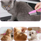 Durable dog tick removal brush with ergonomic handle