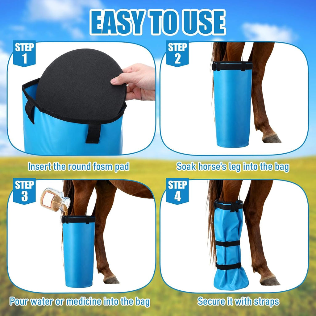 SilTriangle hoof treatment bucket alternative highlighting the thick protective internal EVA foam pad.