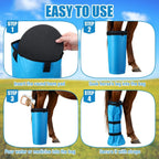 SilTriangle hoof treatment bucket alternative highlighting the thick protective internal EVA foam pad.