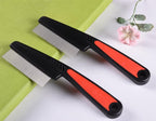 2 Pieces Fine Tooth and Wide Tooth Dog Grooming Comb - Rubber Handle Hair Comb for Small Dogs & Cats with Flea and Tick Removal (2PCS, Black Red) - Image 8