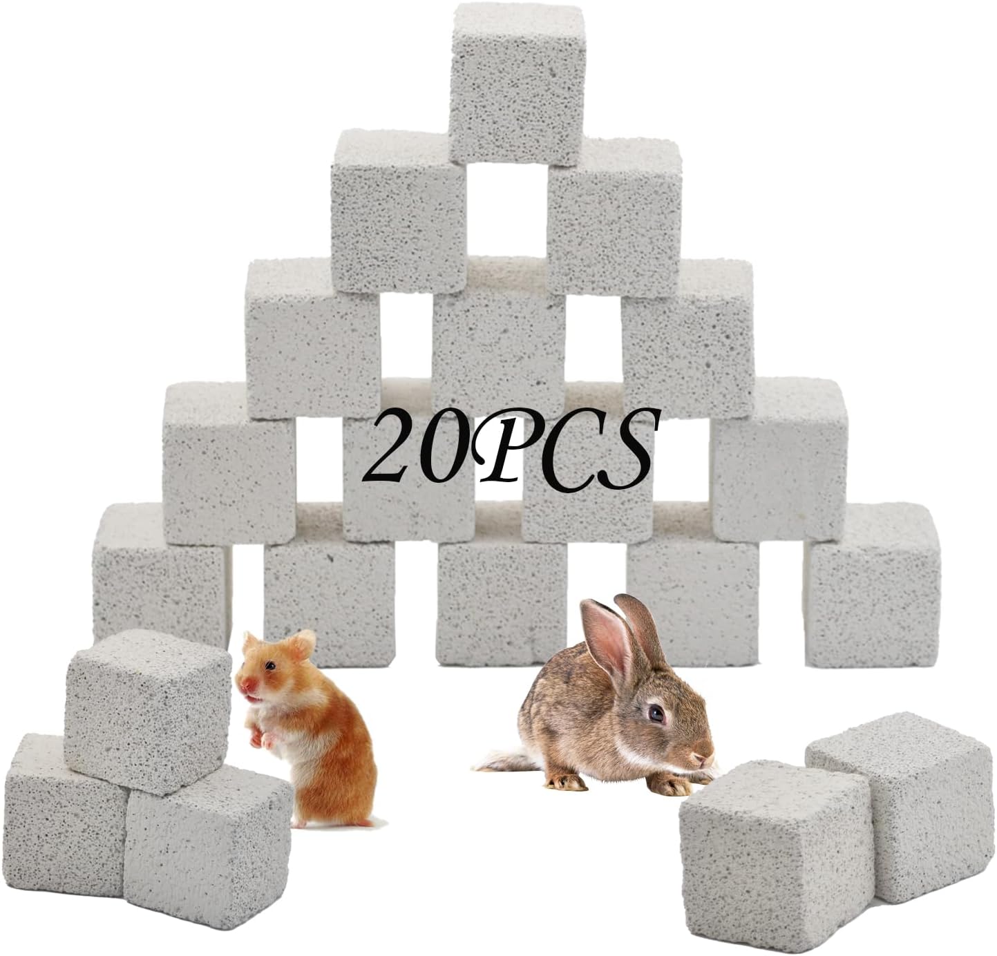 Non toxic lava stone chew toys for hamsters and rats
