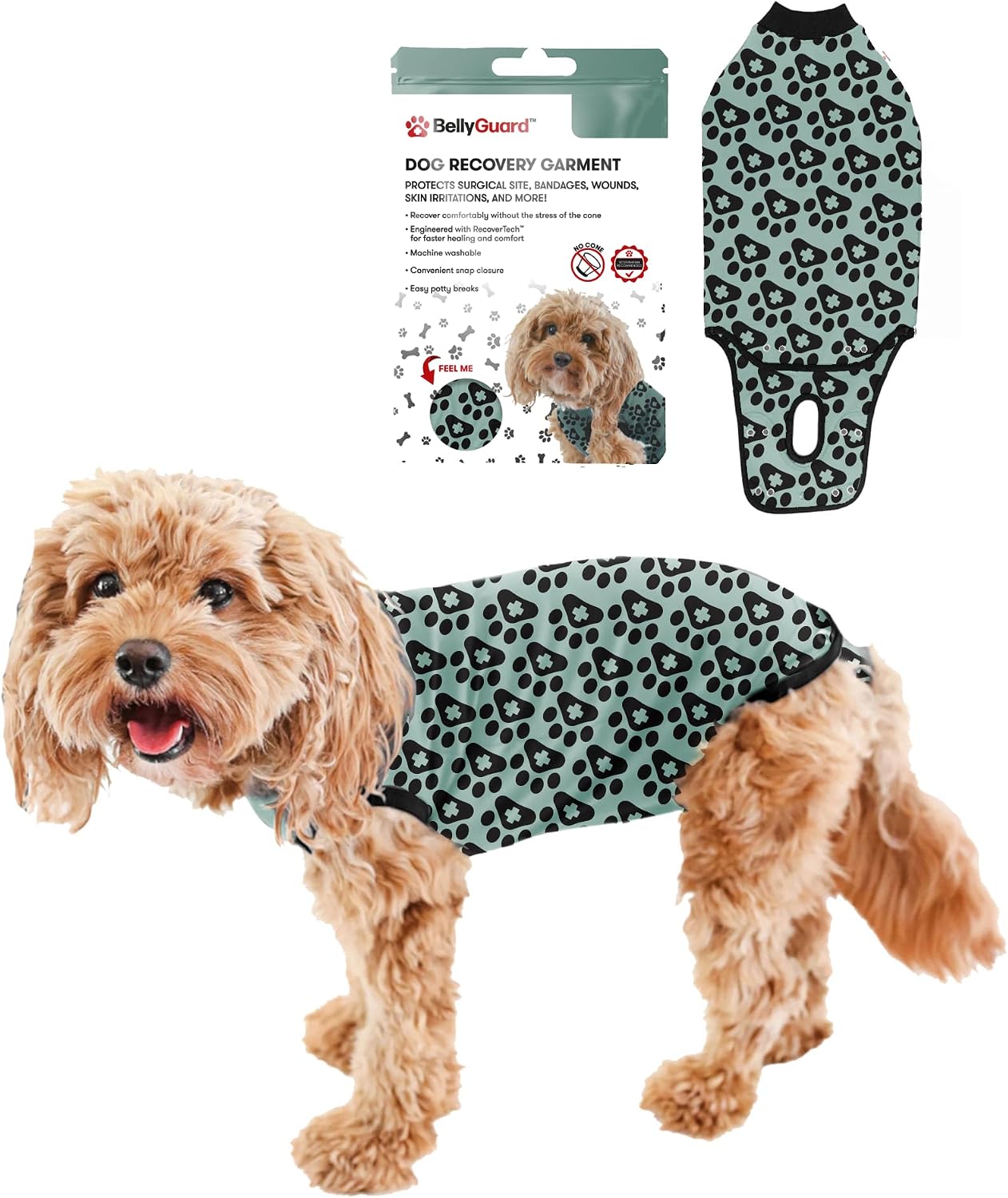 BellyGuard Dog Surgery Recovery Suit, Post-Op Dog Recovery Suit for Female Spay & Male Neuter, Comfy Onesie for Pets, Surgical Body Cover for Canine Healing Support - Image 15