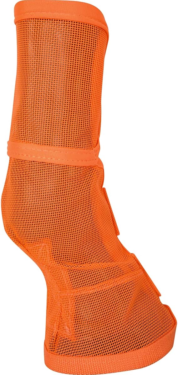 Demonstration of hook and loop closure on Cashel leg guards