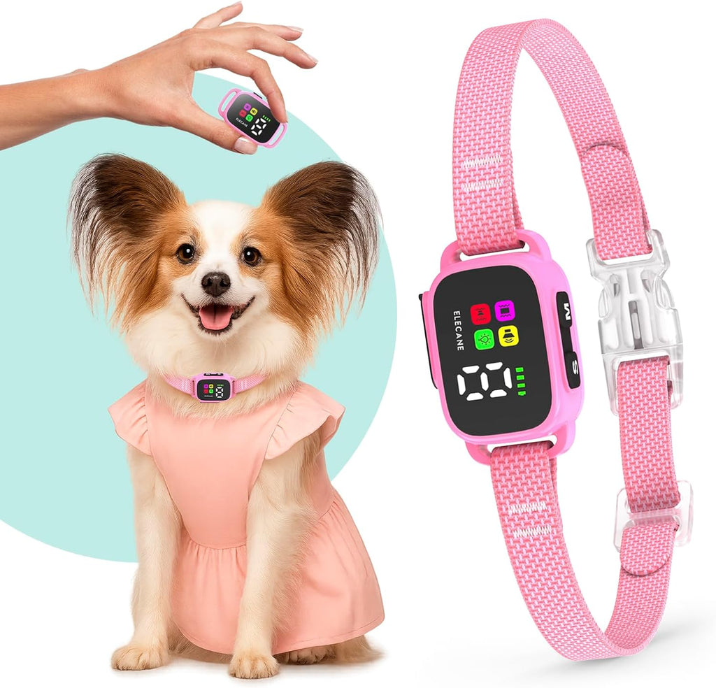 Tiny Bark Collar for Small Dogs 5-15 lbs and Puppies - No Shock Anti Barking Collar - Rechargeable Smart Collar for Dog Training with 7 Sensitivity Levels and 3 Beep&Vibration Modes (Black) - Image 12