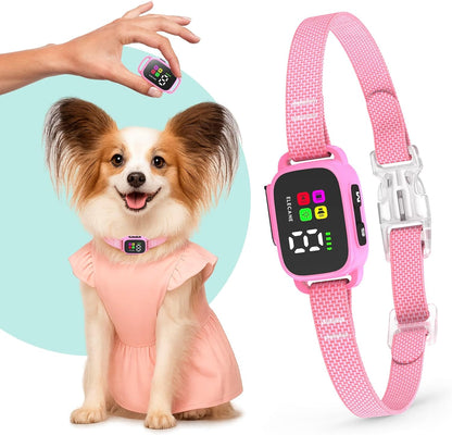 Tiny Bark Collar for Small Dogs 5-15 lbs and Puppies - No Shock Anti Barking Collar - Rechargeable Smart Collar for Dog Training with 7 Sensitivity Levels and 3 Beep&Vibration Modes (Black) - Image 12