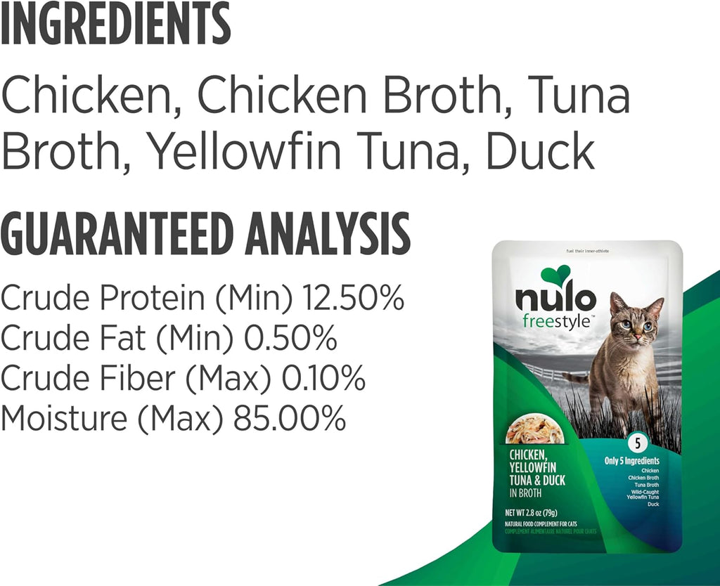 Nulo Freestyle Cat & Kitten Wet Cat Food Pouch, Premium All Natural Grain-Free Soft Cat Food Topper with Amino Acids for Heart Health and High Animal-Based Protein - Image 9
