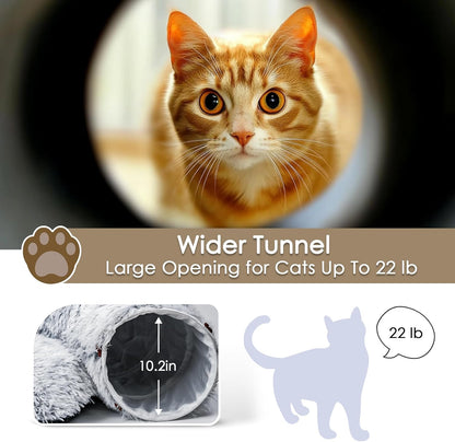 Baseola collapsible cat tube playground showing the high quality zipper details and concealed buckles