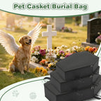 Efulycozyy pet burial bag showing reinforced handles for secure carrying.