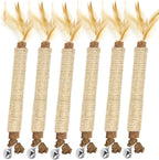 Tocirelo Silvervine Sticks Cat Toys - 6Pack Natural Cat Chew Toy Teeth Cleaning, Matatabi Dental Care Kitten Treat, Catnip Cat Teething Toys, Catmint Silver Vine Sticks for Bored Indoor Kitty - Image 10