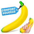 Tesorrio fake banana stress relief fidget front view desk toy