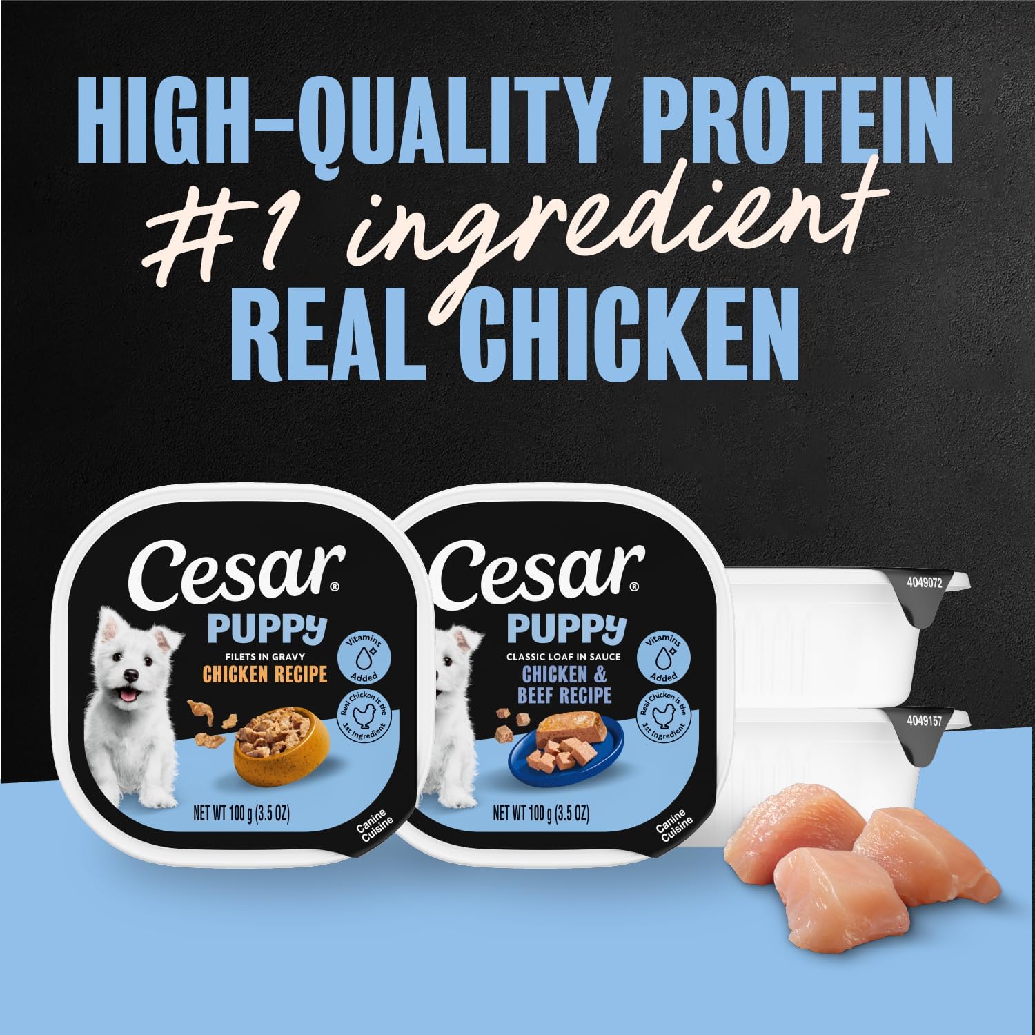 Premium USA imported wet dog food topper for puppies