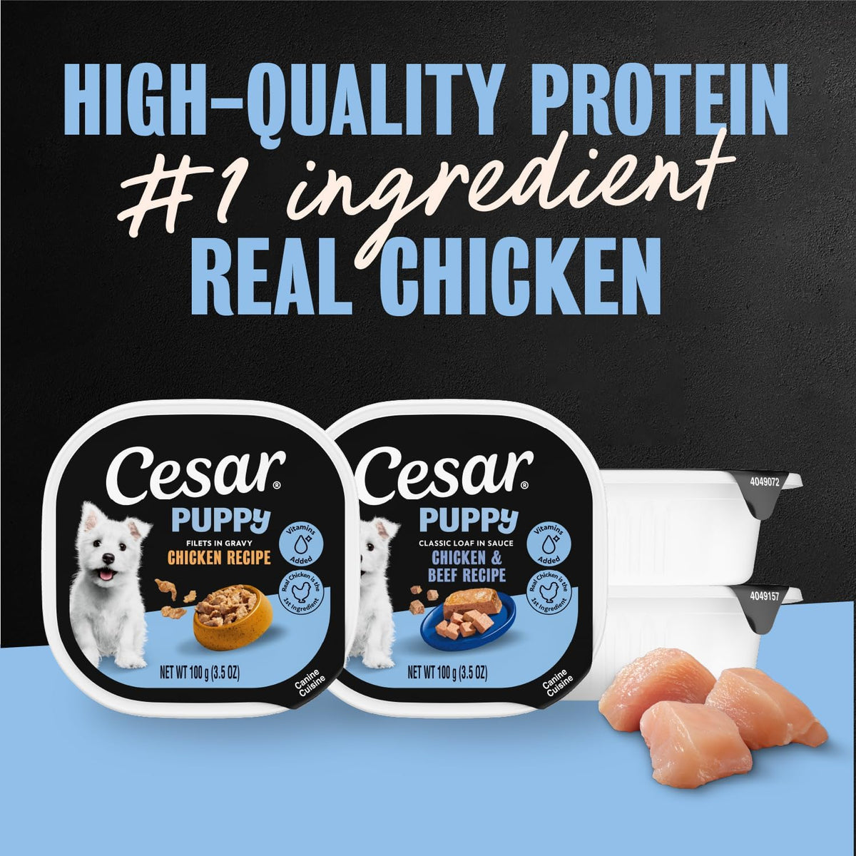 Premium USA imported wet dog food topper for puppies