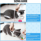 Depets small cat Elizabethan collar side angle