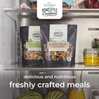 Freshpet homestyle creations open bag showing real ground meat texture