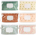 Febsnow 6 pack baby wipes dispenser set in assorted Morandi colors