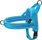 Didog Soft Flannel Padded Dog Vest Harness, No Pull/Quick Fit Reflective Dog Strap Harness, Easy for Training Walking (S:Chest 18-22", Mixed-Blue) - Image 15