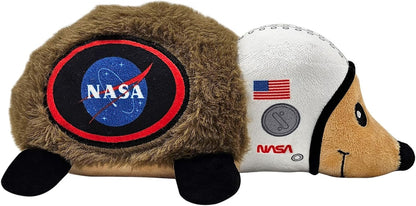 Side angle of the Pets First NASA licensed plush animal toy