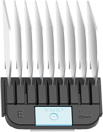 Close up of the rounded safety tips on the professional animal grooming comb.