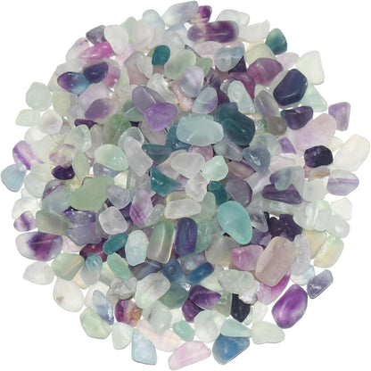 Kukubags fluorite crystal chips front view in bag