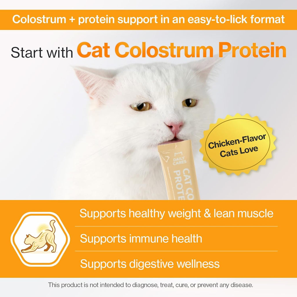 Doctor By cat colostrum formula showing premium ingredients like goat milk