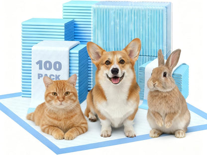FluffyDream Super Absorbent Waterproof Dog and Puppy Pet Training Pad, Housebreaking Pet Pad,Blue (17.6"x23.6" (50PCS)) - Image 14
