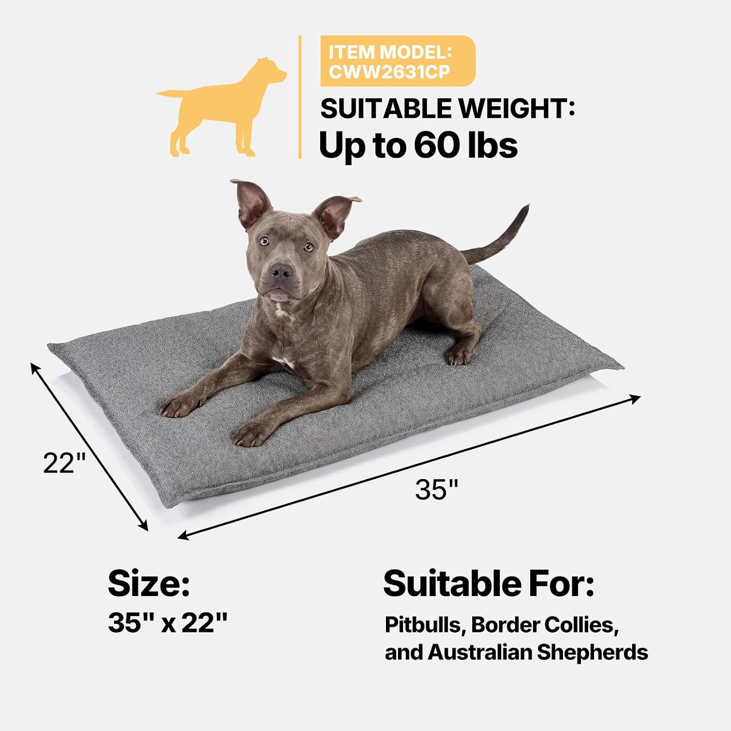 Veehoo dog crate pad fabric texture detail