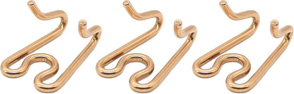 Close up view of authentic nickel free Curogan metal alloy extension prongs