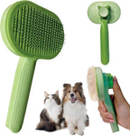 XolngYYeng Demiya cat grooming brush green front view
