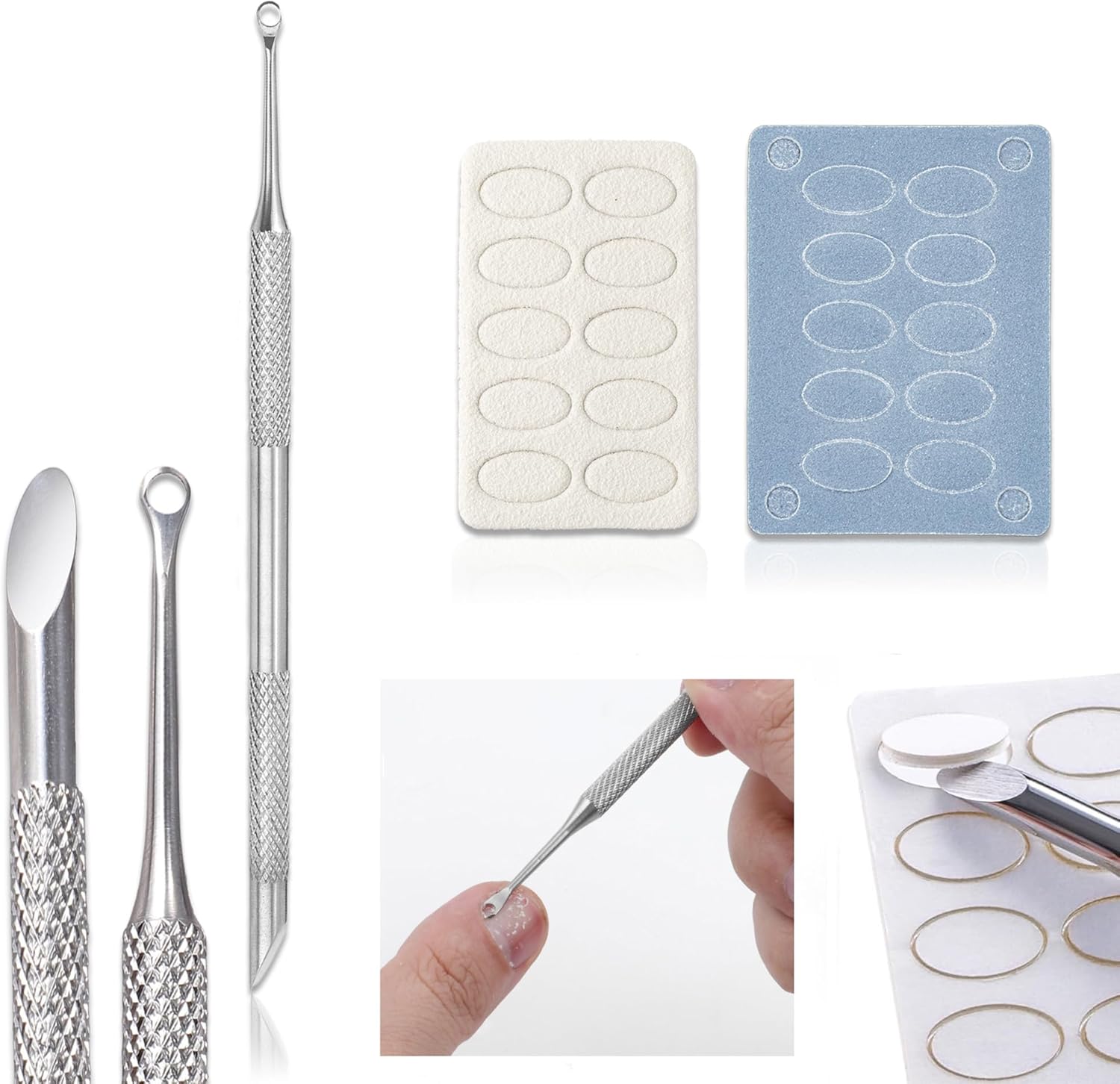 HaimiLiya pre-treatment cuticle pusher tool front view