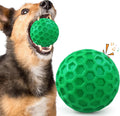 Zrifaqesw tough dog chew toy front view of rubber ball