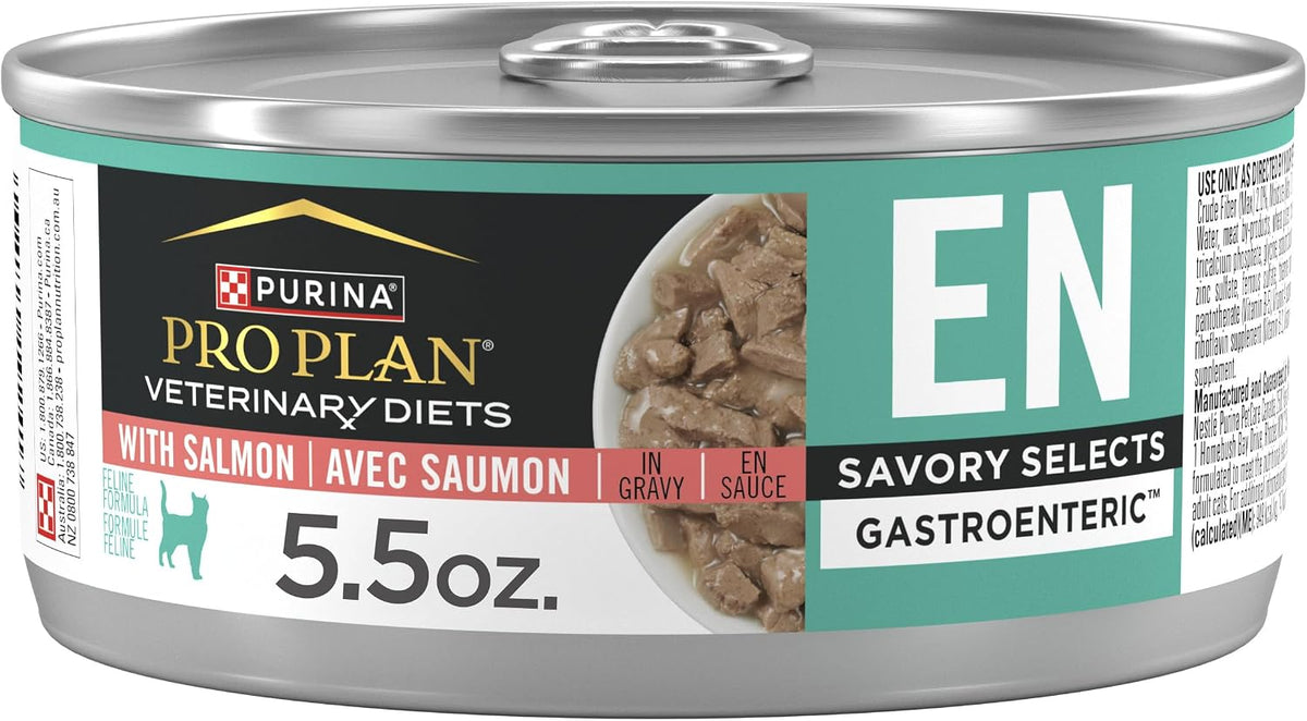 Purina Pro Plan Veterinary Diets EN Gastroenteric Feline Formula Savory Selects in Sauce Variety Pack Wet Cat Food - (Pack of 24) 5.5 oz. Cans - Image 13