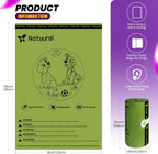 Eco friendly plant based dog waste bags with metal buckle dispenser