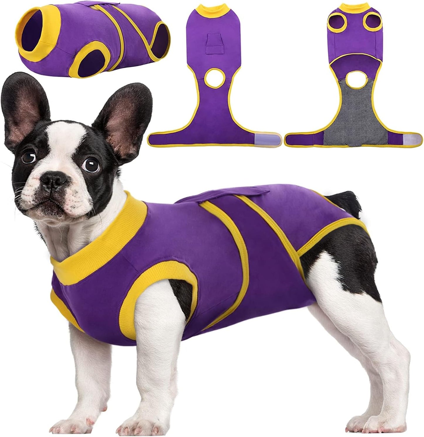 Kuoser Recovery Suit for Dogs Cats After Surgery, Professional Pet Recovery Shirt Dog Abdominal Wounds Bandages, Substitute E-Collar & Cone,Prevent Licking Dog Onesies Pet Surgery Recovery Suit - Image 13