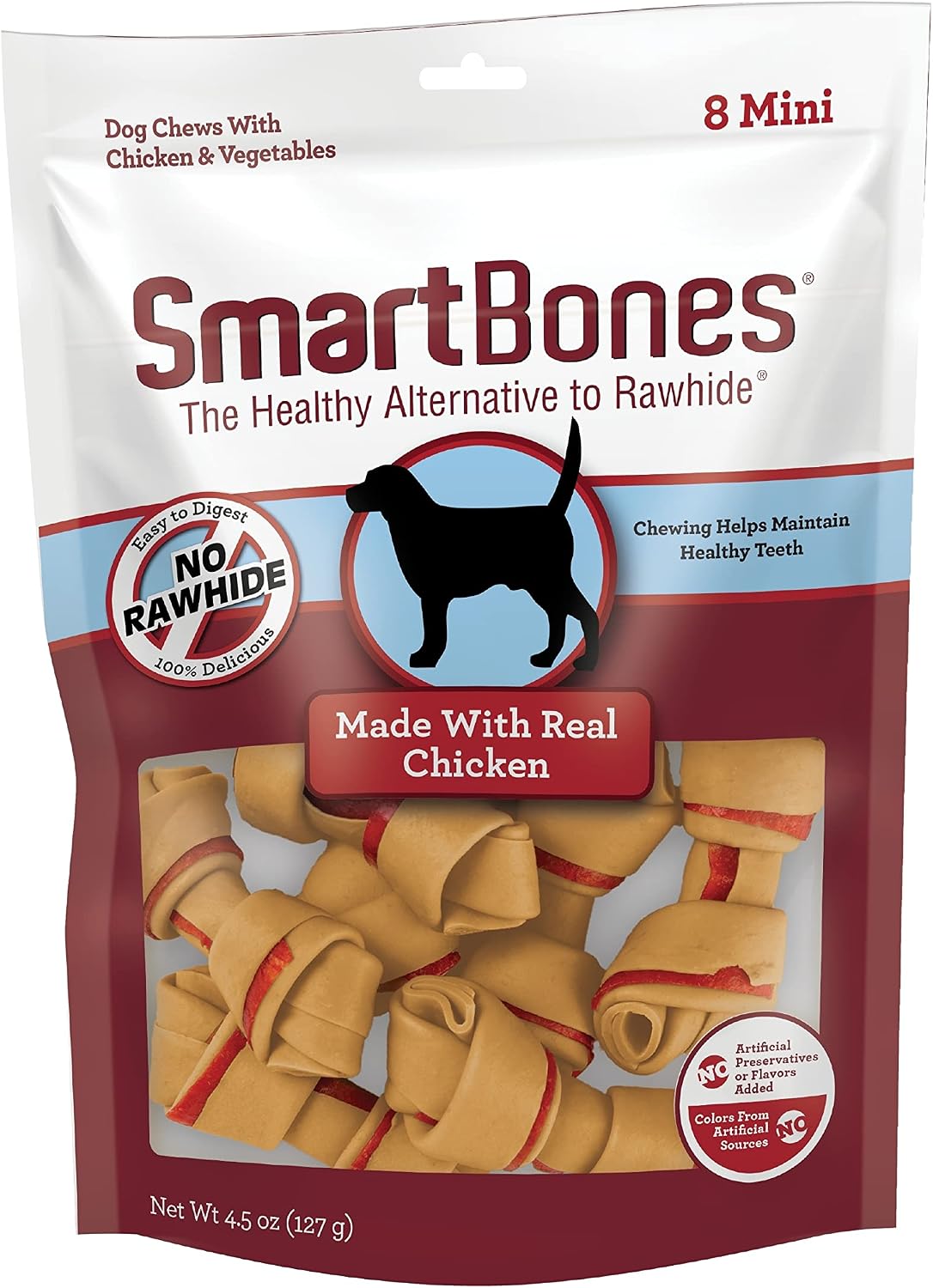 SmartBones Mini Bones with Real Chicken 56 Count, Rawhide-Free Chews for Dogs - Image 11