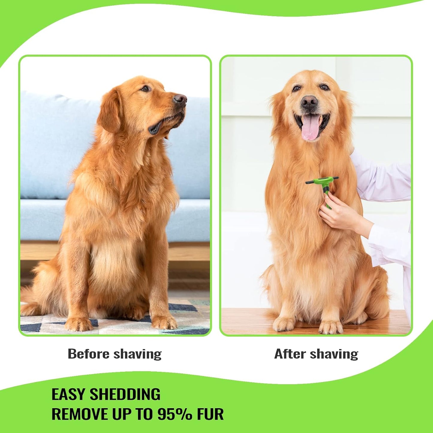 Stainless steel comb head of pet deshedding tool