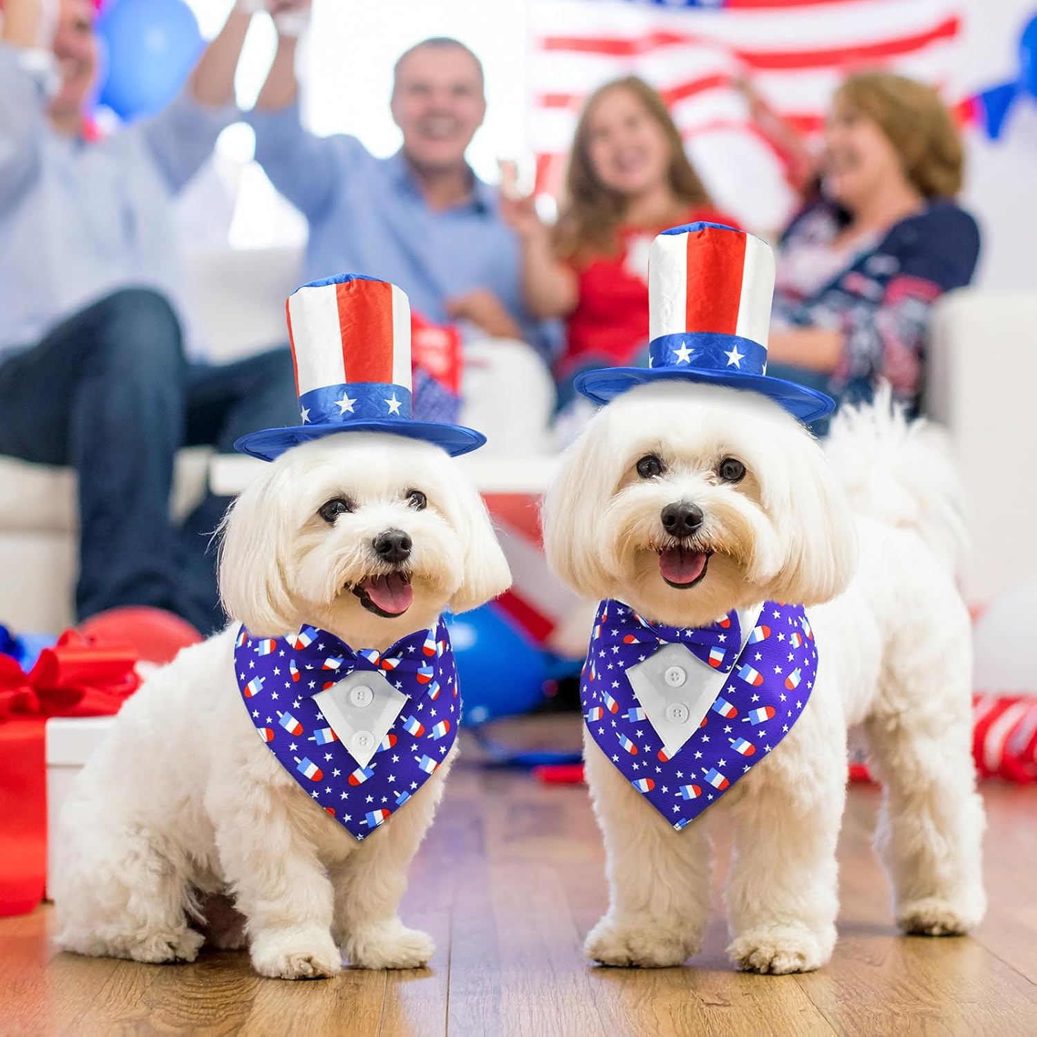 Satin filled Uncle Sam top hat for pets by ShuRung.