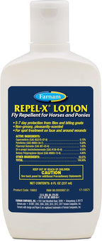 Farnam Repel-X Lotion fly repellent front view bottle packaging