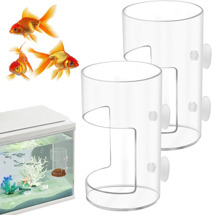 New Fish Tank Feeding Tray with Suction Cup, Feeding Tube Supplies, Tank Divider Supplies, Breeder Box for Aquarium, Round Aquariums & Fish Bowls Accessories - Image 10