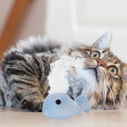 Assorted color plush whale stuffed kicker toys for feline exercise