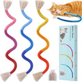 Retro Shaw cat toys chew ropes three pack front view