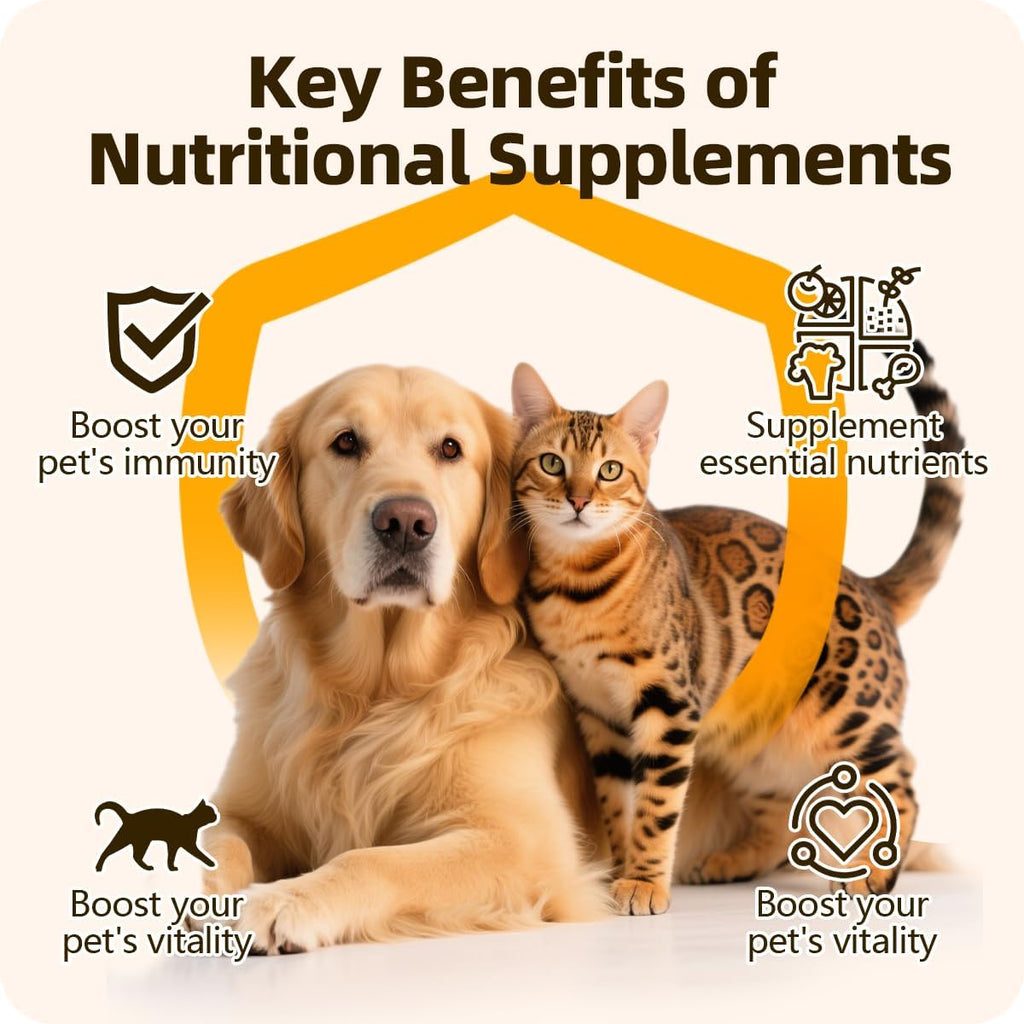 Premium imported pet health supplement bottle