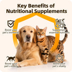 Premium imported pet health supplement bottle