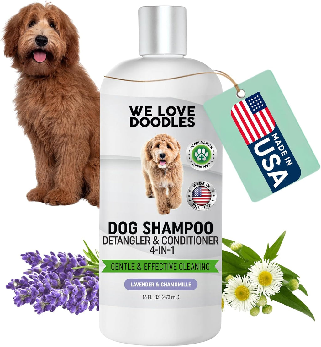We Love Doodles Dog Shampoo, Conditioner, & Detangler - Shampoo for Dogs, Goldendoodles, Poodles & Doodles, for Matted Pet Hair & Sensitive Skin, Made in The USA, Ocean Breeze, 16 oz - Image 10