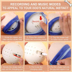 BABORUI rechargeable dog toy packaging and included USB charging cable accessories.