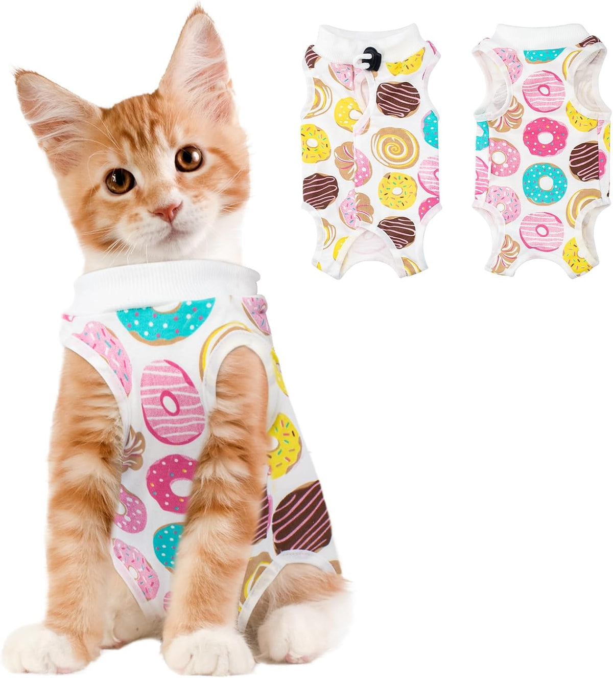 Coppthinktu Cat Recovery Suit Female, Breathable Cat Onesie After Surgery Female for Abdominal Wounds or Skin Diseases, Surgery Recovery Suit Kitten Surgical Onesie After Spay Wear Anti Licking - Image 15