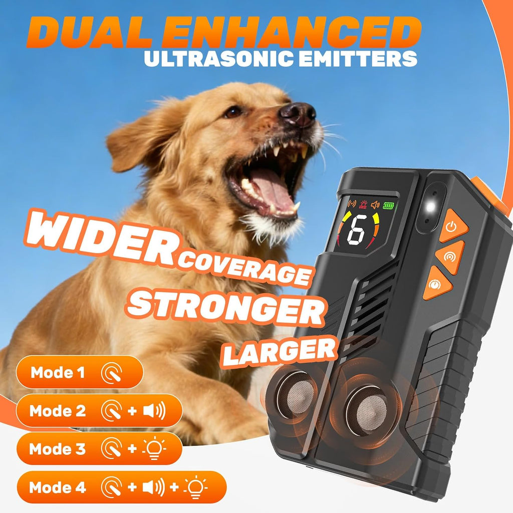 Side profile of Holercoco ultrasonic anti barking device