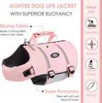 High-density pearl cotton foam pet flotation jacket close up