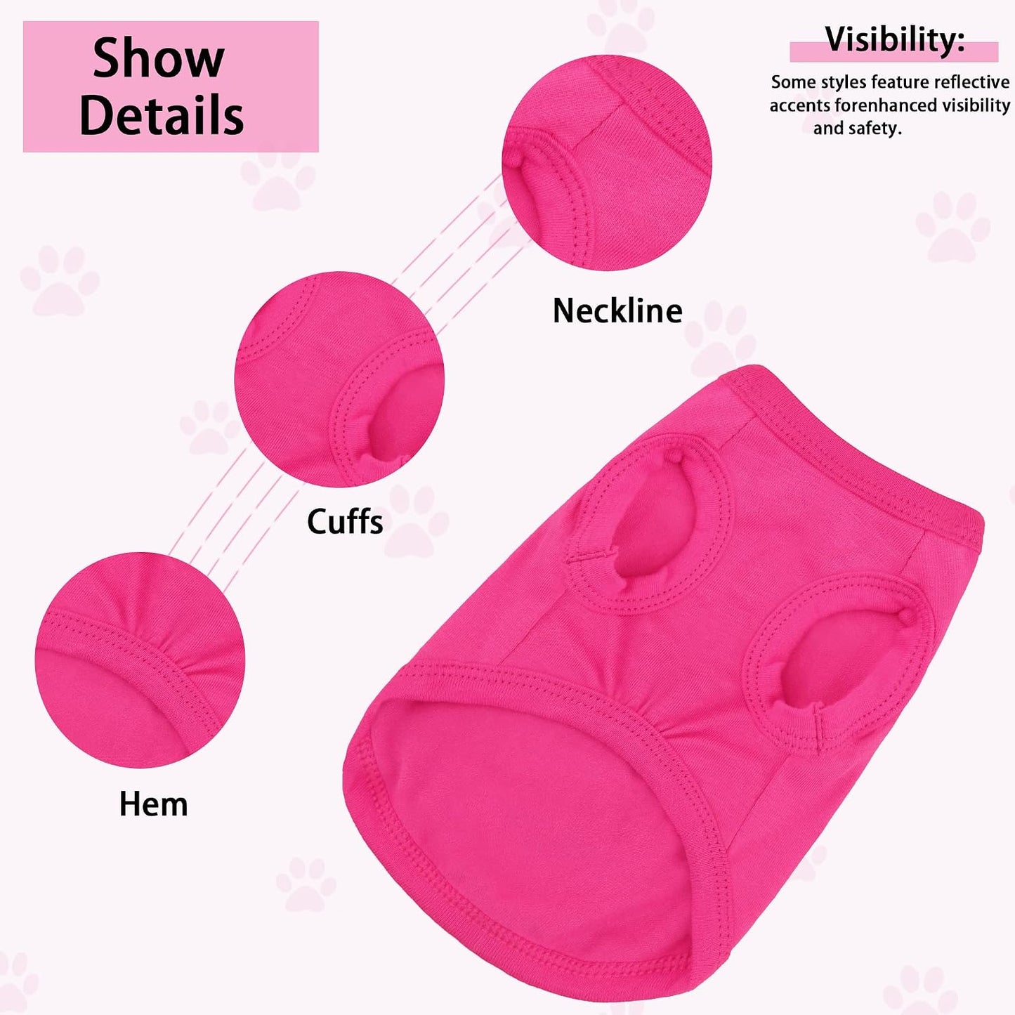 Side view of lightweight dog shirt for small breeds